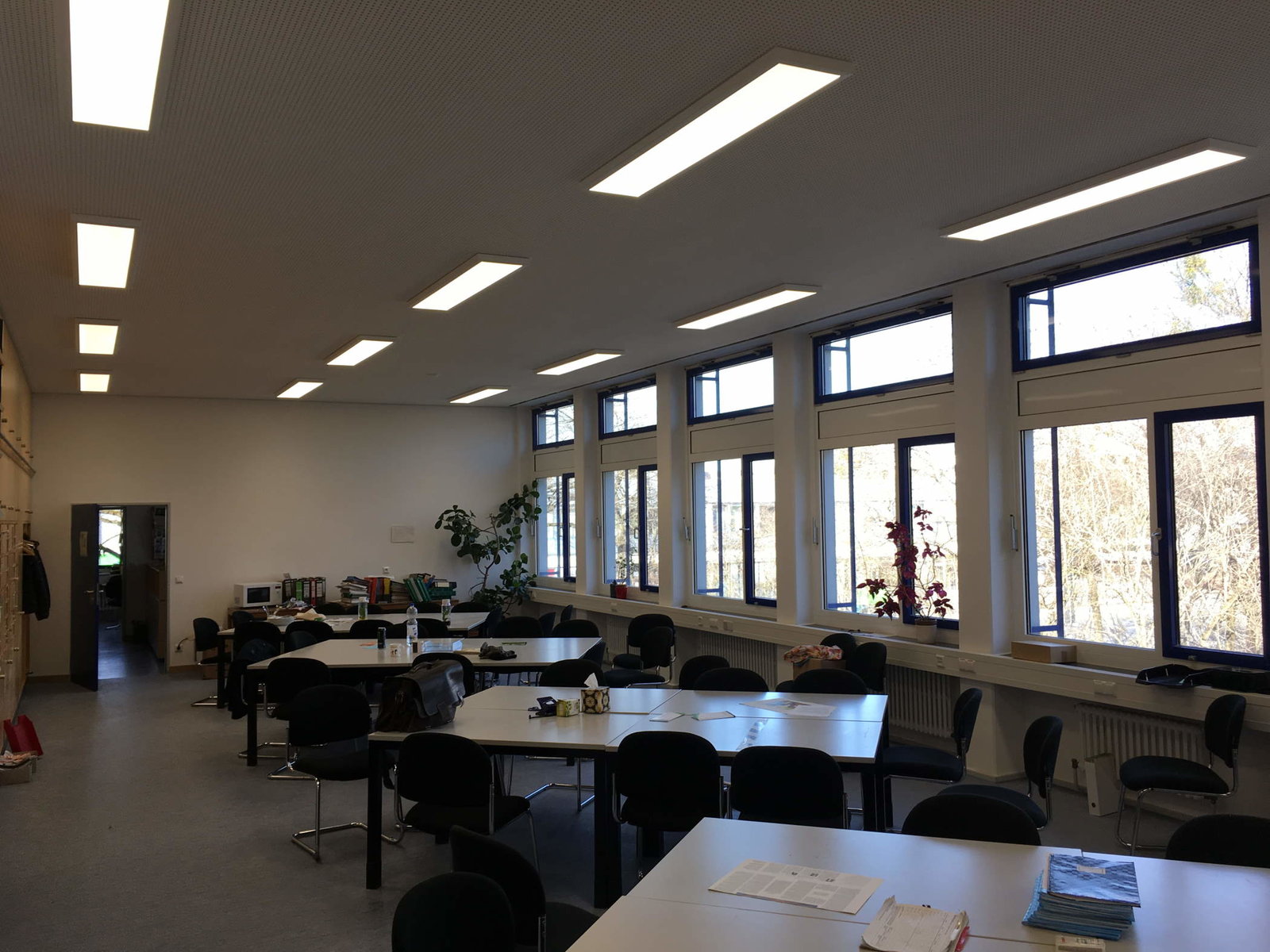 Klassenraum der Mittelschule Wiesentfelser Str. 53